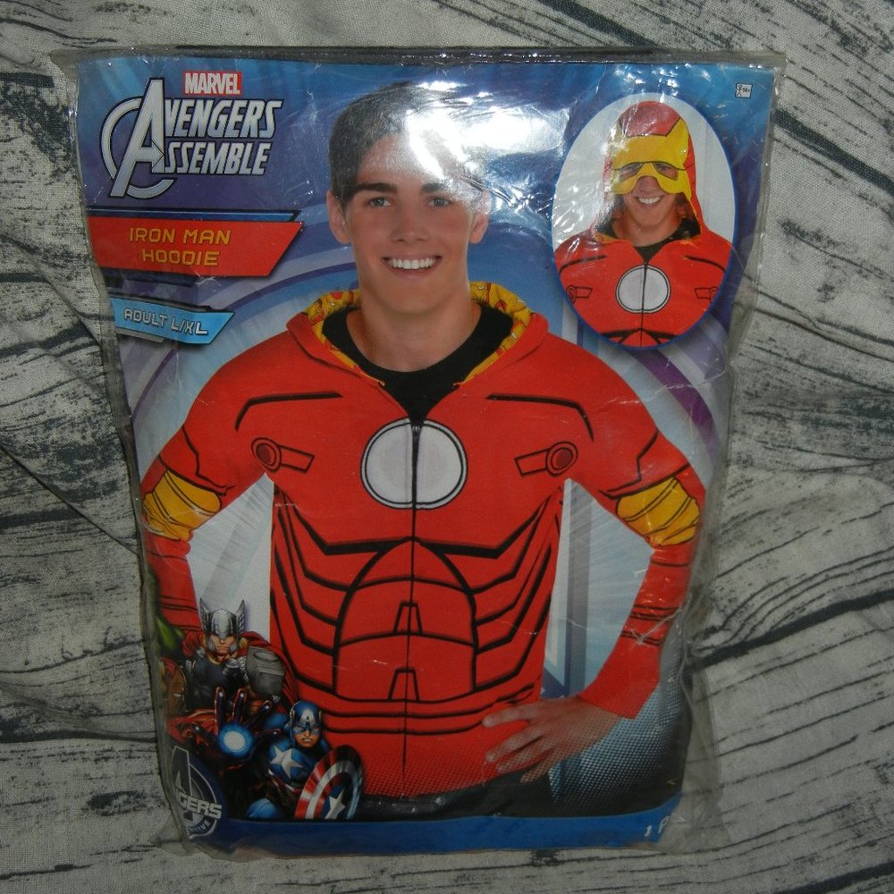 Iron Man Avengers hoodie I piece costume S/M NWT